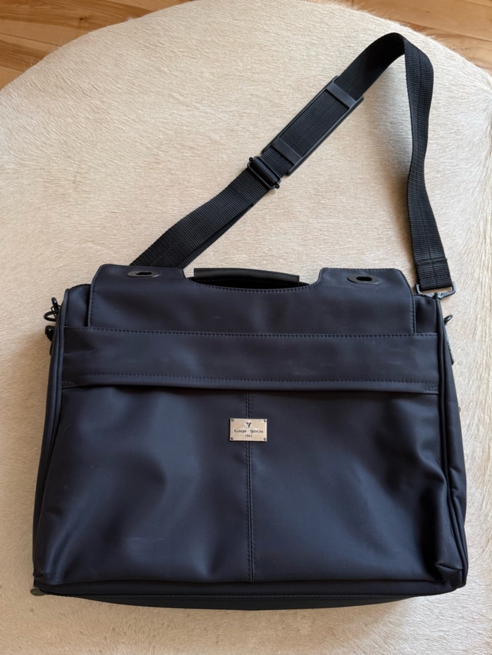 Valentino Black Men’s Laptop Shoulder Bag